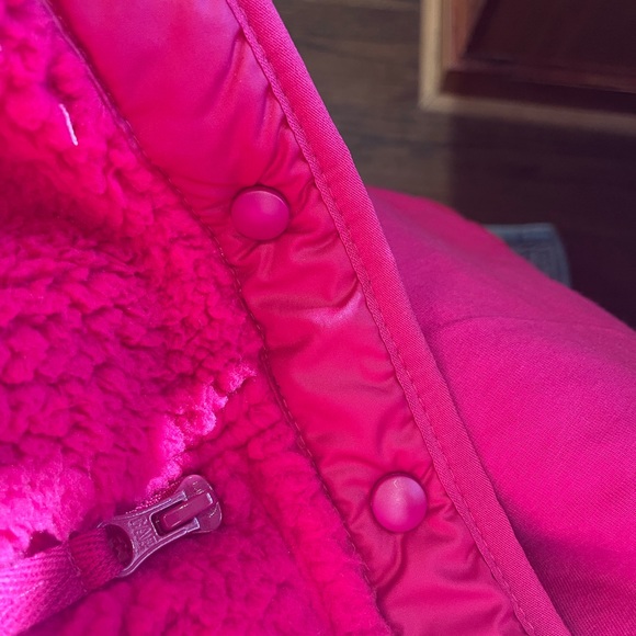 NWT Gap kids magenta Sherpa jacket size large (10) - Picture 4 of 6